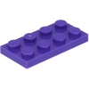 Image de Lego® 10 pièces 3020 Plaques 2x4 Part Basic 10 Violet foncé