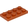 Image de Lego® 10 pièces 3020 Plaques 2x4 Part Basic 10 Orange foncé