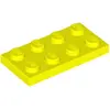 Image de Lego® 10 pièces 3020 Plaques 2x4 Part Basic 10 Neon Jaune