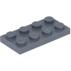 Image de Lego® 1 pièce 3020 Plaques 2x4 Part Basic 1 Gris bleuté foncé