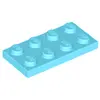 Image de Lego® 1 pièce 3020 Plaques 2x4 Part Basic 1 Bleu azur moyen