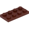 Image de Lego® 1 pièce 3020 Plaques 2x4 Part Basic 1 rouge-brun