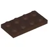 Image de Lego® 250 pièces 3020 Plaques 2x4 Part Basic 250 Marron foncé