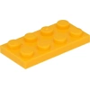Image de Lego® 250 pièces 3020 Plaques 2x4 Part Basic 250 Orange clair