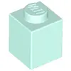 Image de Lego® 100 pièces 3005 Brick 1x1 Part Basic Bricks 100 Clair Aqua