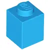 Image de Lego® 10 pièces 3005 brique 1x1 partie briques de base 10 bleu azur foncé