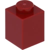 Image de Lego® 1 pièce 3005 Brick 1x1 Part Basic Bricks 1 Rouge foncé