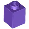 Image de Lego® 1 pièce 3005 brique 1x1 partie briques de base 1 violet foncé