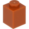 Image de Lego® 1 pièce 3005 Brick 1x1 Part Basic Bricks 1 Dark Orange