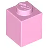 Image de Lego® 1 pièce 3005 brique 1x1 partie briques de base 1 rose clair