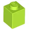 Image de Lego® 1 pièce 3005 Brick 1x1 Part Basic Bricks 1 Lime
