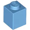 Image de Lego® 1 pièce 3005 Brick 1x1 Part Basic Bricks 1 Middle Blue