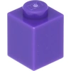 Image de Lego® 250 pièces 3005 brique 1x1 partie briques de base 250 violet foncé