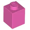 Image de Lego® 50 pièces 3005 brique 1x1 partie briques de base 50 rose foncé