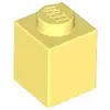 Image de Lego® 50 pi ¨ces 3005 Brick 1x1 Part Basic Bricks 50 Light Yellow