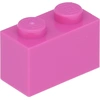 Image de Lego® 10 pièces 3004 Brick 1x2 Part Basic Bricks 10 Dark Pink