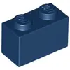 Image de Lego® 1 pièce 3004 Brick 1x2 Part Basic bricks 1 dark blue
