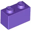 Image de Lego® 1 pièce 3004 Brick 1x2 Part Basic Bricks 1 Dark Lila