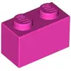 Image de Lego® 1 pièce 3004 Brick 1x2 Part Basic Bricks 1 Dark Pink