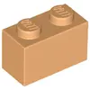 Image de Lego® 1 pièce 3004 Brick 1x2 Part Basic Bricks 1 Middle Nougat