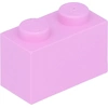 Image de Lego® 250 pièces 3004 Brick 1x2 Part Basic Bricks 250 rose clair