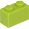 Image de Lego® 250 pièces 3004 Brick 1x2 Part Basic Bricks 250 Lime