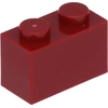 Image de Lego® 50 pi ¨ces 3004 Brick 1x2 Part Basic Bricks 50 Rouge fonc ©
