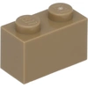 Image de Lego® 50 pièces 3004 Brick 1x2 Part Basic Bricks 50 Beige foncé