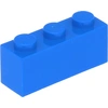 Image de Lego® 100 pièces 3622 Brick 1x3 Part Basic Bricks 100 Blue