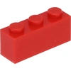 Image de Lego® 100 pièces 3622 Brick 1x3 Part Basic Bricks 100 Rouge