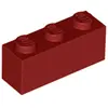 Image de Lego® 10 pièces 3622 Brick 1x3 Part Basic Bricks 10 Rouge foncé