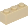 Image de Lego® 250 pièces 3622 Brick 1x3 Part Basic Bricks 250 Beige