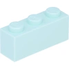 Image de Lego® 50 pièces 3622 Brick 1x3 Part Basic Bricks 50 Clair Aqua