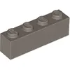 Image de Lego® 10 pièces 3010 Brick 1x4 Part Basic Bricks 10 Gris foncé