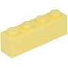 Image de Lego® 10 pièces 3010 Brick 1x4 Part Basic bricks 10 Light Yellow