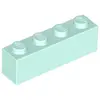 Image de Lego® 1 pièce 3010 Brick 1x4 Part Basic Bricks 1 Clair Aqua