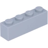 Image de Lego® 1 pièce 3010 Brick 1x4 Part Basic briques 1 gris clair