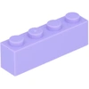 Image de Lego® 1 pièce 3010 Brick 1x4 Part Basic Bricks 1 Lavendel