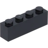 Image de Lego® 1 pièce 3010 Brick 1x4 Part Basic Bricks 1 Noir