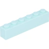 Image de Lego® 10 pièces 3009 Brick 1x6 Part Basic Bricks 10 Clair Aqua