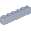 Image de Lego® 10 pièces 3009 Brick 1x6 Part Basic Bricks 10 Clair Gris Bleuâtre