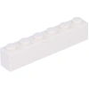 Image de Lego® 10 pièces 3009 Brick 1x6 Part Basic Bricks 10 White