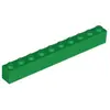 Image de Lego® 1 pièce 6111 Brick 1x10 Part Basic Bricks 1 Green