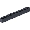 Image de Lego® 50 pièces 6111 Brick 1x10 Part Basic Bricks 50 Black