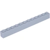 Image de Lego® 50 pièces 6112 Brick 1x12 Part Basic Bricks 50 Clair Gris Bleuâtre
