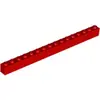Image de Lego® 10 pièces 2465 brique 1x16 partie briques de base 10 rouge