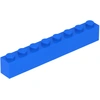 Image de Lego® 10 pièces 3008 Brick 1x8 Part Basic Bricks 10 Blue
