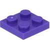 Image de Lego® 2x2 plaques 3022 - 10 pièces violet foncé