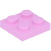 Image de Lego® 2x2 plaques 3022 - 10 pièces rose clair