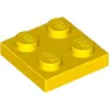 Image de Lego® 2x2 panneaux 3022 - 1 pièce jaune
